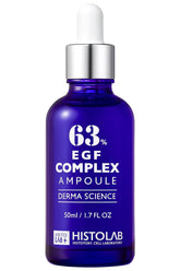 Histolab EGF Complex Ampoule bottle close-up highlighting premium packaging and wrinkle care potential