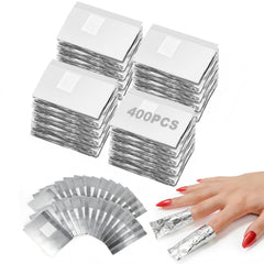 HIWRBDTI nail foil wraps with preattached lint-free pads for mess-free polish removal.
