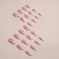 Hkanlre press-on nails medium length coffin style for versatile day-to-night looks