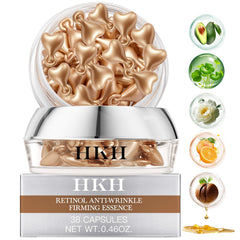 HKH Retinol Serum Capsules face bottle, ideal for gentle daily anti-aging care.