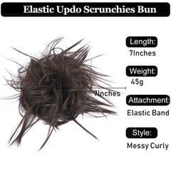 HMD hair piece ponytail extension blends with natural color for seamless transition