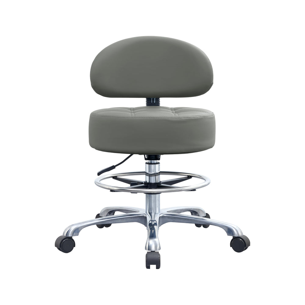HNKastela height-adjustable stool seat highlights extra thick cushion for comfort during long tasks.