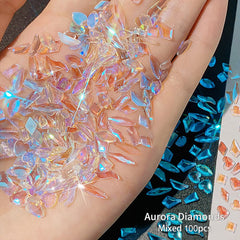 HNUIX Aurora nail rhinestones collection for vibrant nail art and crafts