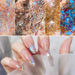 HNUIX easy application steps to place crystals neatly on nails