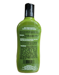 Hollywood Beauty Olive Oil Moisturizing Hair Lotion pack shows a triple-pack for home and travel use.