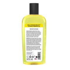 Hollywood Beauty Vitamin E Oil applied to hair for shine and manageability.