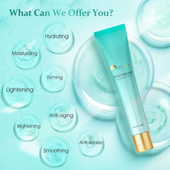 HOLYOM Advanced Eye Cream retinol infusion closeup shows brightening potential