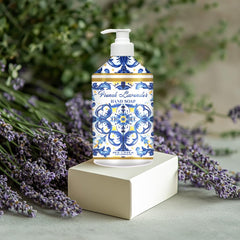 Home & Body Company Dolce Breeza Meyer Lemon bottle pump with zesty scent for energizing hand washing