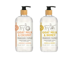 Raes Lil Shop goats milk hand lotion in coconut almond aroma for daily hydration