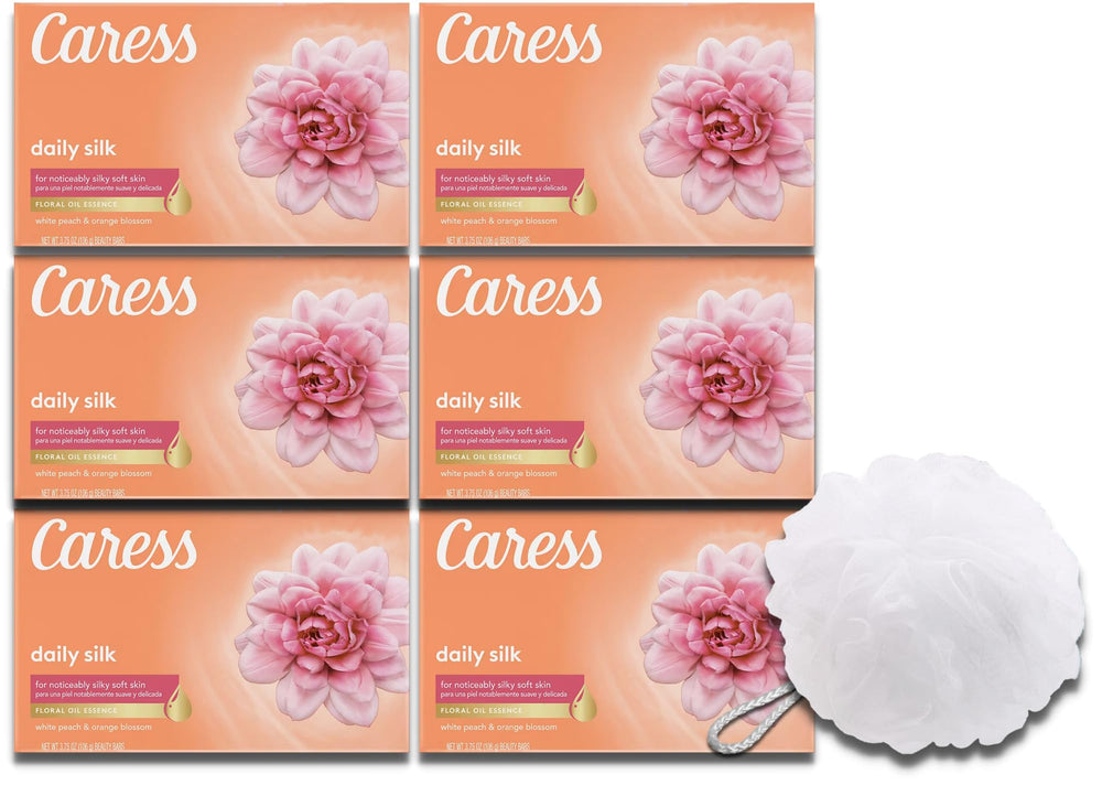 Home Sweet Bundles Caress Daily Silk Bar close-up showing silky lather for smooth skin