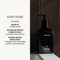 Homecourt Hand Wash Neroli Leaf pump delivers gentle cleansing