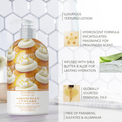 Creamy lotion texture suggesting rich moisturization for skin.