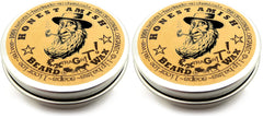 Honest Amish Extra Grit Beard Wax front view helps tame unruly beard hairs.