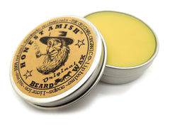 Beard texture after applying Honest Amish Original Beard Wax for controlled daily wear