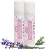 Honestly Margo Lavender Aurora balm stick on lips for a soothing relaxation ritual