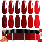 Honey Joy dip powder 6-color set front view for home salon convenience