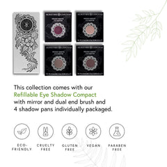 Honeybee Gardens Amethyst Glow refillable compact supports sustainable beauty choices
