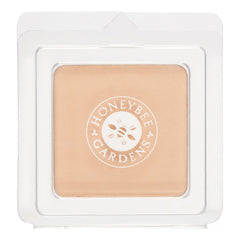 Honeybee Gardens pressed mineral foundation refill in luminous shade for natural coverage.