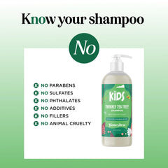 HONEYDEW clarifying build-up action on kids' hair in a wash.