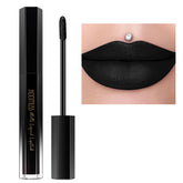 HOOMUSS Black Lipstick M14 Black Swan packaging closeup showing premium matte finish.