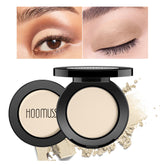 HOOMUSS Nude Eyeshadow beige swatch showing creamy matte texture for natural lids