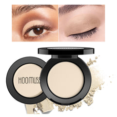 HOOMUSS Nude Eyeshadow beige swatch showing creamy matte texture for natural lids