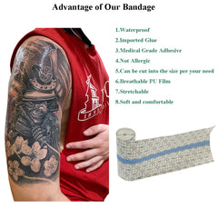 Hoostum adhesive patches for tattoo ready to secure the wound area
