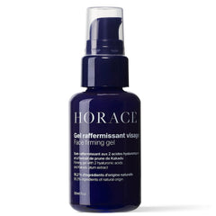 HORACE Face Firming Gel texture close-up shows lightweight formula for daily use.