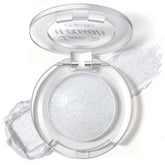 HOSAILY holographic duochrome eyeshadow swatch showing pearl-silver shimmer for day-to-night glow