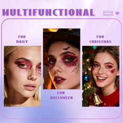 HOSAILY holographic glitter close-up shows color shift