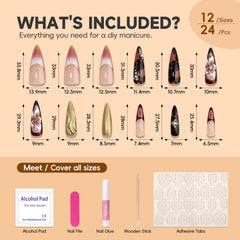 HOSAILY pearl rhinestone charm nails add subtle sparkle and decorative touch.