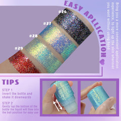 HOSAILY body glitter on arm creates radiant shimmer