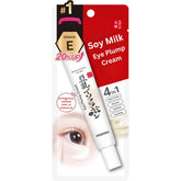 Hoshisu Sana Nameraka Honpo Soy Milk Eye Plump Cream bottle shows lightweight eye hydration.