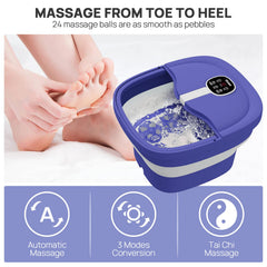 HOSPAN bubble massage foot spa delivers soothing soak and relief.
