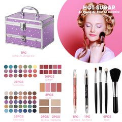 Hot Sugar lip gloss collection in compact kit with lasting shine