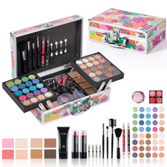 Hot Sugar makeup kit case open shows organized storage for travel.