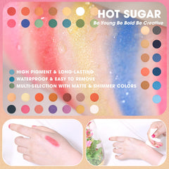 Hot Sugar concealer-highlighter-blush trio provides lightweight, soft looks.
