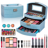 Hot Sugar Teens makeup kit blue open case, ideal starter set for creative play at home.