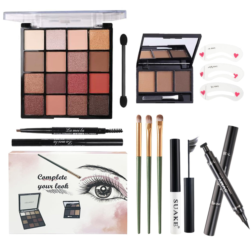 HOTMAIG all-in-one makeup kit 16-color eyeshadow palette for versatile day to night looks