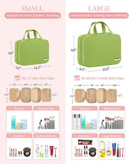 HOTOR cosmetic bag features leakproof PVC pockets for separating wet items