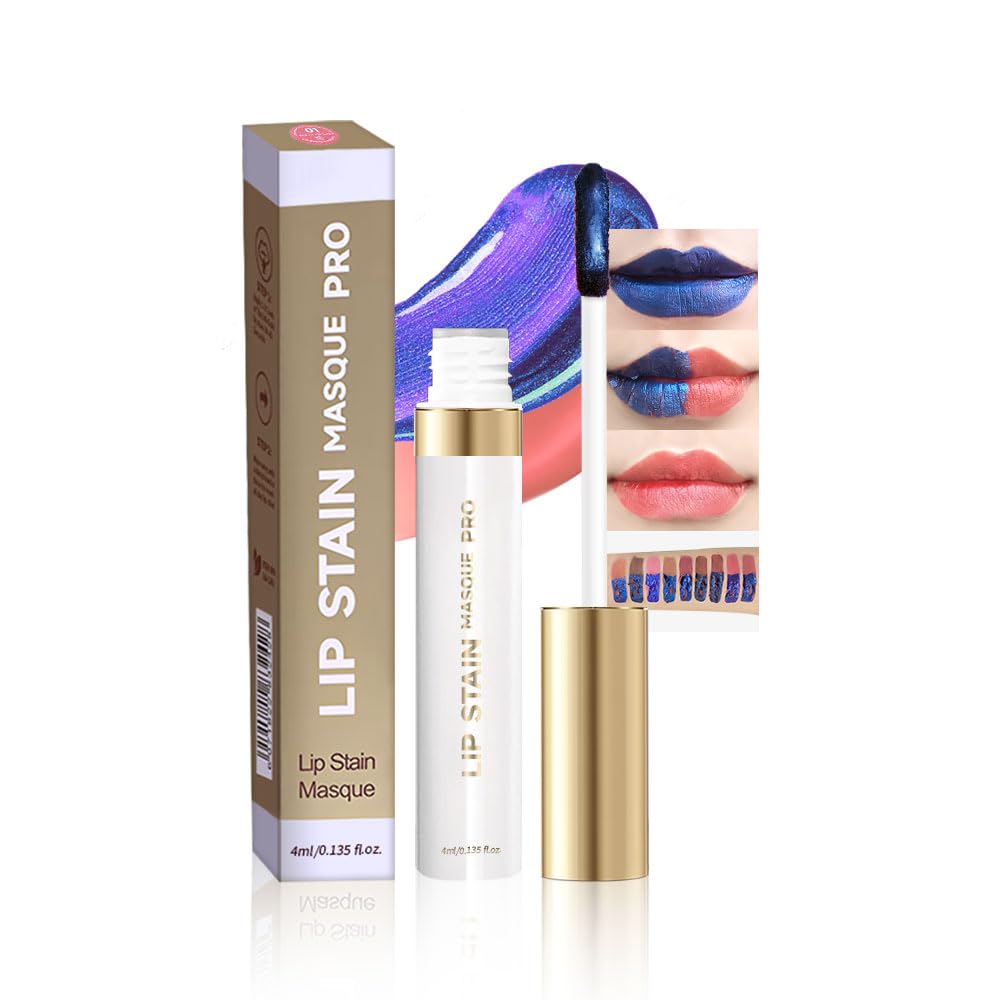 Houksouml Lip Stain Peel-Off Mask delivers tattoo-like color with a smooth matte finish.