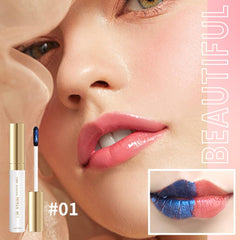 Houksouml Lip Stain Plant-Based pigments offer gentle color for all skin types.