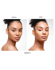 Hourglass Veil Hydrating Skin Tint application shot reveals smooth, plumped-looking skin.