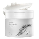 House of Dohwa cleansing balm rice scent bottle pour—easy makeup removal with silky hydration boost.