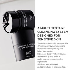House of Hur Midnight cleansing emulsifies into a milky rinse for comfort.