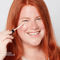 How to Be A Redhead Finally Bright Concealer silky hydrating texture for comfortable daily wear