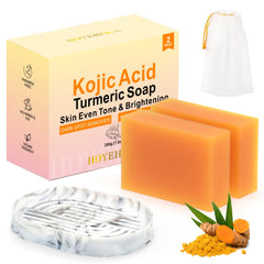 HOYEHOLA kojic turmeric soap bar packaging for daily cleansing and ritual