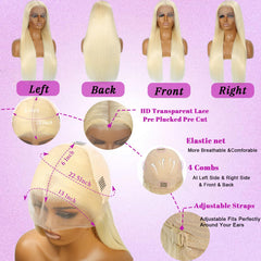 HPJIQ pre-plucked hairline wig with natural baby hairs for realistic edges
