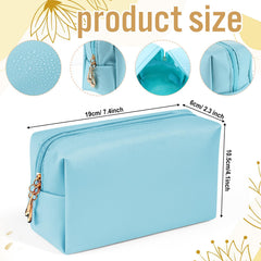 Hpmjz Preppy makeup bag pink secures brushes and small items during travel.