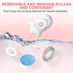 HQISTAR three grinding heads coarse fine polishing for varied skin needs